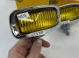 Verkaufe - Volkswagen Hella NOS Yellow fog lights 6V 12V Bug Beetle Kever Karmann Ghia Cox Coccinelle Type 3, EUR €300 / $325