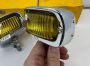 Verkaufe - Volkswagen Hella NOS Yellow fog lights 6V 12V Bug Beetle Kever Karmann Ghia Cox Coccinelle Type 3, EUR €300 / $325