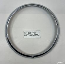 Verkaufe - Volkswagen Karmann Ghia T14 EU Headlight Chrome trim ring 09/1963> 141941175A, EUR €60 / $65