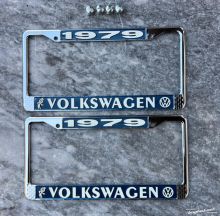 Te Koop - VW USA 1979 License plate holder chrome, EUR €90 / $100